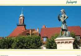 Delcampe - 39 - Poligny - Statue Du Général Travot - Poligny