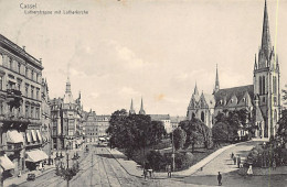 Delcampe - Deutschland - KASSEL - Lutherstraße Mit Lutherkirche - Kassel