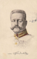 Delcampe - AK Von Hindenburg - Künstlerkarte Koloriert - Feldpost Gren. Regt. Kronprinz - 1915 (77935) - Politische Und Militärische Männer