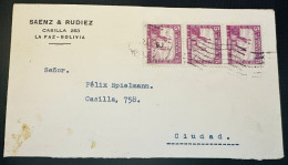 Delcampe - CM) 1960. BOLIVIA. MULTIPLE FLAME STAMPS. INTERNAL MAIL. XF - Bolivien