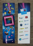 Delcampe - Sciences Au Carré. Place Carrée, Forum Des Halles, Paris, France. Fête De La Science 2013. MP Marque-page Bookmark - Lesezeichen