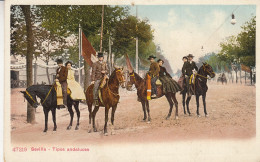 Delcampe - Carte Postale Ancienne - Sevilla - Tipos Andaluces - Cavaliers Andalous à Cheval - Espagne - Sevilla