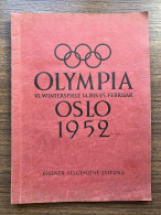 Delcampe - VI. Winter Olympic Games Oslo 1952 Album German Essener Allgemeine Zeitung - Libri