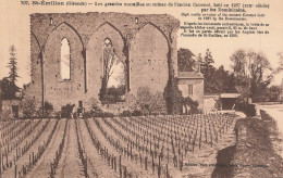 Delcampe - SAINT EMILION : LES GRANDES MURAILLES OU RUINES DE L'ANCIEN COUVENT BATI EN 1287 (XIIIe SIECLE) PAR LES DOMINICAINS - Saint-Emilion