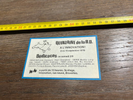 Delcampe - Publicité Seance De Dédicaces DENAYER DERIB DUPA TIBET DEVOS WASTERLAIN LAMBIL CAUVIN JIDEHEM BRUXELLES Dessin Hergé - Sammlungen