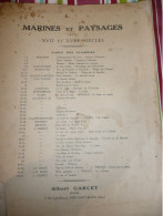 Delcampe - 67 GRAVURES MARINES ET PAYSAGES AUX XVIIè Et XVIIIè SIECLES ALBERT GARCET 1899 - Dessins