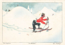 Delcampe - SAMIVEL * CPA Illustrateur Samivel * Le Débutant * Ski Skieur Sports D'hiver - Samivel