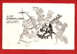 Delcampe - (RECTO / VERSO) NAOURS - N° 31 - LA CITE SOUTERRAINE - PLAN DE LA CITE - FORMAT CPA - Naours