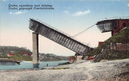 Delcampe - Belarus - GRODNO - Blown Up Railway Bridge - World War One - Weißrussland