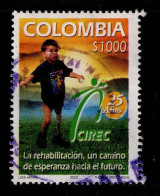 Delcampe - 09C - COLOMBIA- 2002 - USED - 25 YEARS OF THE COLOMBIAN INTEGRAL REHABILITATION CENTER (CIREC) - HEALTH - Colombie