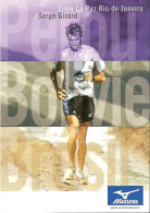 Delcampe - PHOTO - ATHLETISME - COURSE A PIED - SERGE GIRARD TRANS SOUTH AMERICA FOOTRACE - LIMA LA PAZ RIO DE JANEIRO - MIZUNO - Leichtathletik