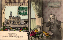Delcampe - (12/08/25) 78-CPA MEULAN - JE VOUS ENVOIE MES AMITIES - Meulan