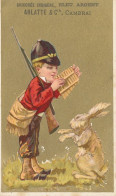 Delcampe - 949  -CHROMO   -  LA CHICOREE INDIGENE    ARLATTE & Cie CAMBRAI    LE CHASSEUR ET LE LIEVRE - Tè & Caffè