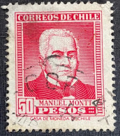 Delcampe - Chili - C24/8 - (°)used - 1956 - Michel 519 - Manuel Montt - Chile