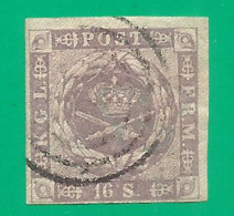 Delcampe - Denmark 1857 Year Used Stamp Mi. # 6 - Used Stamps