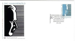 Delcampe - UNO NEW YORK MI-NR. 880 FDC DAG HAMMARSKJÖLD UNO GENERALSEKRETÄR 2001 - FDC