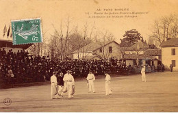 Delcampe - Partie De Pelote Franco Espagnole à Chistera Au Fronton D'ANGLET - Très Bon état - Anglet