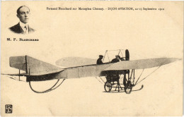 Delcampe - PC AVIATION PILOT F. BALNCHARD MONOPLAN CHESNAY DIJON (a67907) - Flieger