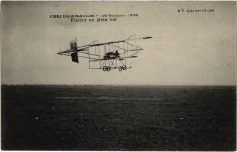 Delcampe - PC AVIATION PILOT FISCHER EN PLEIN VOL CHALON (a67870) - Flieger