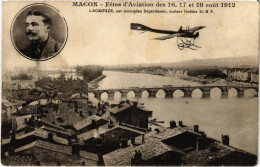 Delcampe - PC AVIATION PILOT LACROUZE MONOPLAN DEPERDUSSIN MACON (a67881) - Flieger