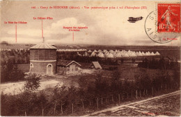 Delcampe - PC AVIATION VUE PANORAMIQUE CAMP DE SISSONNE (a67753) - Aerodrome