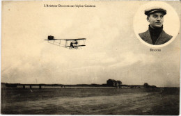 Delcampe - PC AVIATION PILOT DELOCHE BIPLAN CAUDRON (a67725) - Flieger