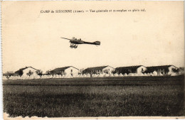 Delcampe - PC AVIATION MONOPLAN CAMP DE SISSONNE (a67688) - Aerodrome