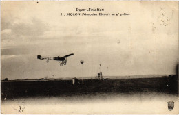 Delcampe - PC AVIATION PILOT MOLON MONOPLAN BLÉRIOT LYON (a67539) - Flieger