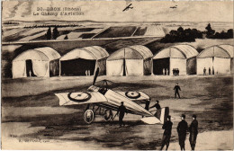 Delcampe - PC AVIATION CHAMP D'AVIATION BRON (a67192) - Aerodrome