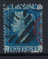 Delcampe - GRANDE BRETAGNE Ca.1858-64: Le Y&T 27 Pl.14 Obl. - Gebraucht