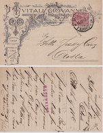 Delcampe - # MILANO: Testatina  VITALI GIOVANNI - Latticini - 1916 - Autres & Non Classés
