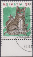 Delcampe - 1990 Schweiz ⵙ Zum: 790, MI: 1414, Katzen - Gebraucht