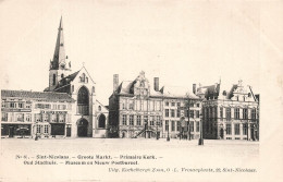 Delcampe - [-10%] BELGIQUE - Sint Nicolaas - Grote Markt - Primaire Kerk - Oud Stadhuis - Uitg Kockelberght Zoon - Carte Postale An - Sint-Niklaas