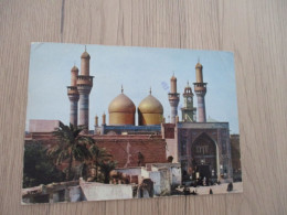 Delcampe - CPA Iraq Golden Minarets... 2 Olds Stamps - Irak