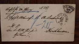 Delcampe - 1877 Heilbronn Kirchhausen Germany Allemagne Vorphila Marcophilie Vorphilabrief Altdeutschland - Vorphilatelie