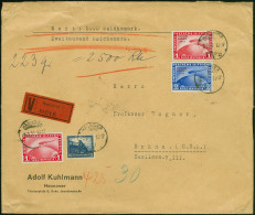 Delcampe - 1931, Zeppelin 1 Mark, Polarfahrt 1 Und 2 Mark Sowie Nothilfe 1931 25 Pfennig Je Mit Stempel “HANNOVER 3.2.32.” Als Tari - Autres & Non Classés