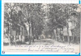Delcampe - CHATELAILLON  PLAGE - 17 -  CPA DOS SIMPLE De 1902 - La Rue Du Marché - LYS 4 - - Châtelaillon-Plage
