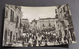 Delcampe - Cartolina Minervino Murge - Piazza Bovio - Via De Gasperi E Corso Matteotti - Bari
