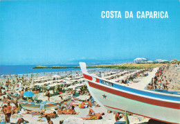 Delcampe - [-15%] PORTUGAL -  Setúbal - Costa Da Caparica - La Plage - Animé - Colorisé - Carte Postale Ancienne - Setúbal