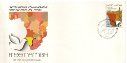 Delcampe - FDC  - FREE NAMIBIA - ONU NY ANNO 1979 - Lettres & Documents