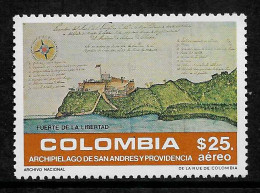 Delcampe - COLOMBIA 1983 SAN ANDRES ARCHIPELEGO MILITARY FORT SET MNH - Colombie