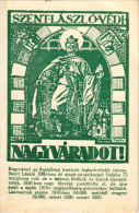 Delcampe - ** T2/T3 Nagyvárad, Oradea; Szent László Védi Nagyváradot! Magyar Irredenta Képeslap A Szent László Szoborral és Címerre - Ohne Zuordnung