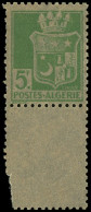 Delcampe - (*) ALGERIE 183c : 5f. Vert-jaune, Papier Pelure, Bdf, TB - Altri & Non Classificati