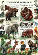 Delcampe - Czech Republic - Nature Protection: Zoological Gardens (3rd Part), Souvenir Sheet, MINT, 2018 - Ongebruikt