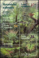 Delcampe - Czech Republic - Ferns - Botanical Garden Of Prague, Souvenir Sheet, MINT, 2024 - Ongebruikt