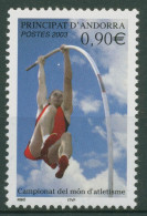 Andorra (frz.) 2003 Leichtathletik-WM Paris Stabhochsprung 604 Postfrisch - Ungebraucht