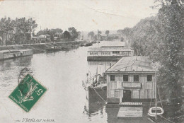 Delcampe - 93 - SAINT-DENIS - SUR LA SEINE - BAINS FROIDS - 1913 - LV - Saint Denis