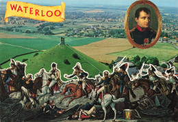 Delcampe - [-25%] BELGIQUE - Waterloo - Vue Sur Le Champ De Bataille - Colorisé - Carte Postale - Waterloo