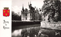 Delcampe - [-25%] FRANCE - Les Châteaux De La Loire - Vue Générale Des Douves - Azay Le Rideau - Carte Postale Ancienne - Azay-le-Rideau