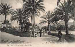 Delcampe - [-15%] FRANCE - Nice - Le Jardin Public - L L - Vue Générale - Animé - Carte Postale Ancienne - Parks